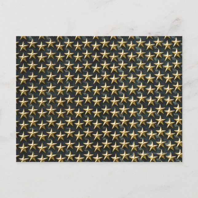 Field of gold stars at World War II Memorial Postcard (Front)