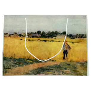 Field of Grain (by Berthe Morisot) Large Gift Bag