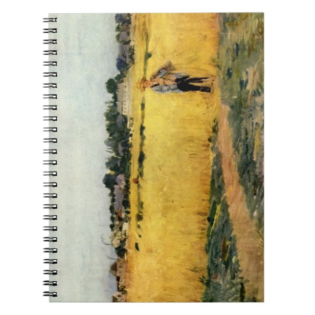 Field of Grain (by Berthe Morisot) Notebook (Front)