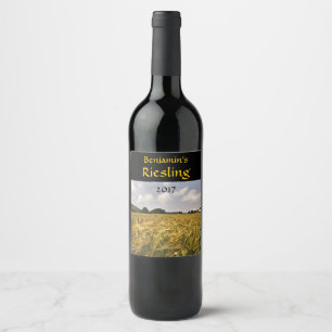 Field of Grain White Wine Label