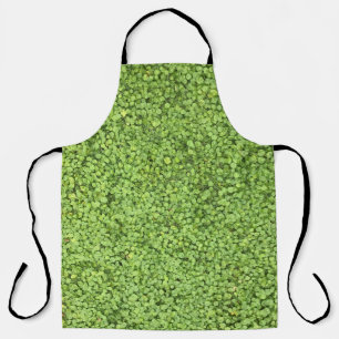 Field of green plant apron