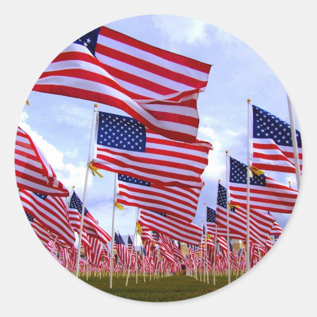 Field of Honour Classic Round Sticker (Front)