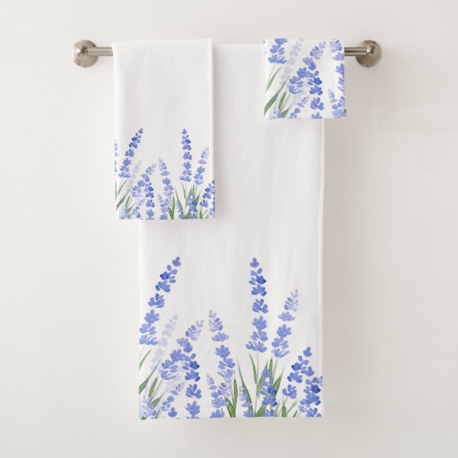 Field of Lavender 2 Bath Towel Set (Insitu)