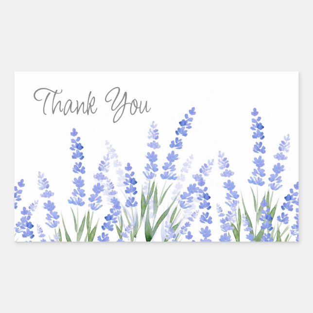 Field of Lavender 2 Rectangular Sticker (Front)