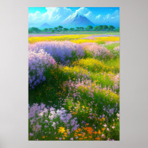 Field of Majestic Colours Poster
