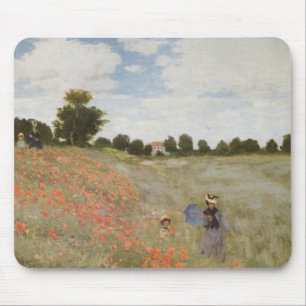 Field of Poppies Claude Monet Mouse Pad