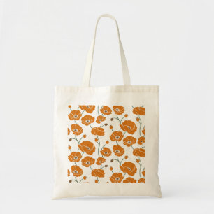 Field of Poppies orange Tote Bag