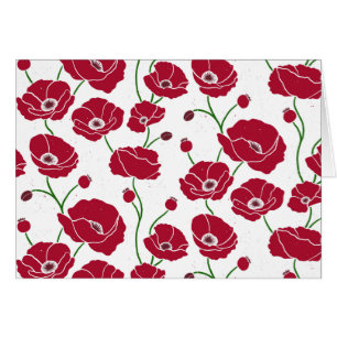 Field of Poppies red