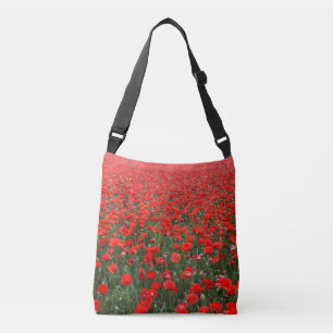 Field of Red Poppies Crossbody Bag
