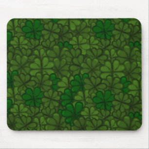 Field of Shamrocks Digital Art Pattern St Patricks Mouse Pad