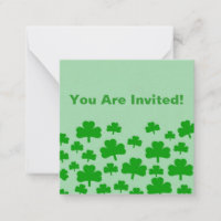 Field of Shamrocks Note Cards