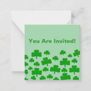 Field of Shamrocks Note Cards