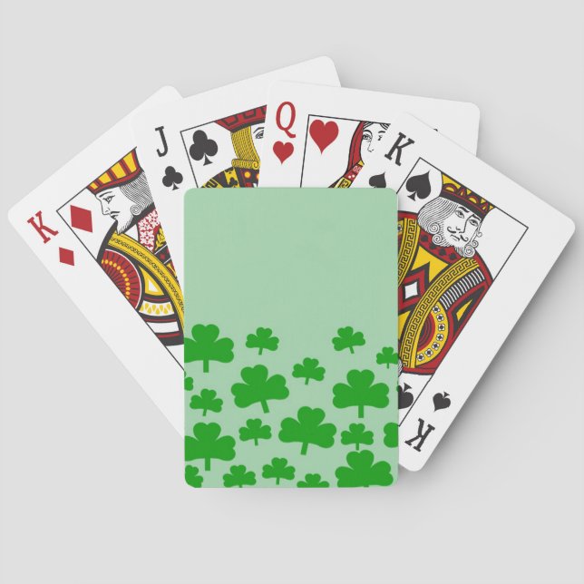 Field of Shamrocks Playing Cards (Back)