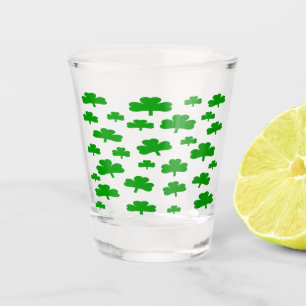 Field of Shamrocks Shot Glass