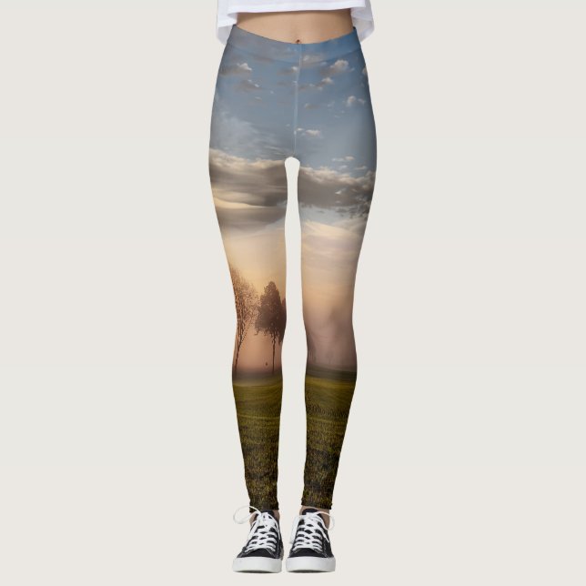 Field of Sky Leggings (Front)