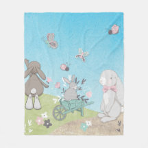 Field of spring bunnies