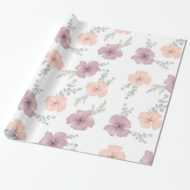 field of spring, tender flowers Wrapping Paper   Paper (Unrolled)