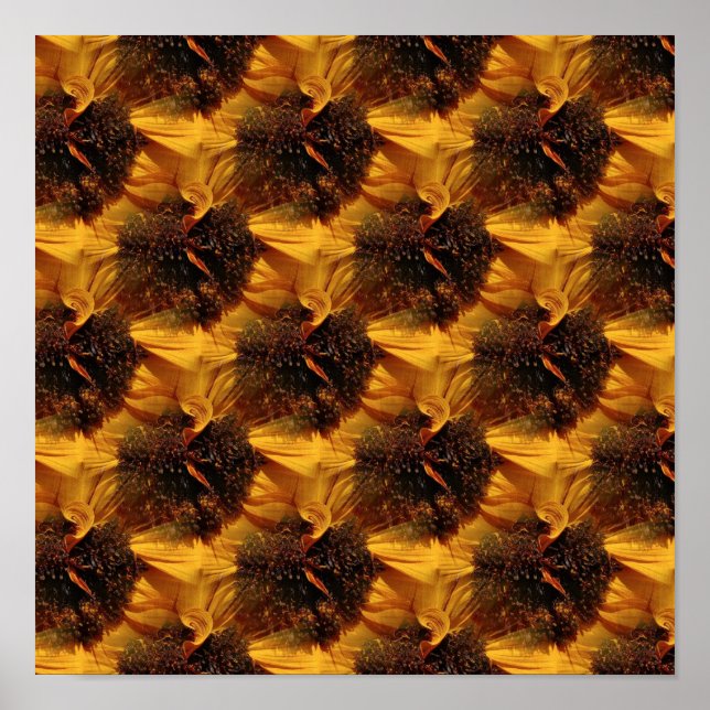 Field of Sunflowers.... Poster (Front)