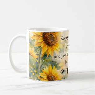 Field of Sunflowers – Watercolor Sunflower Coffee Mug