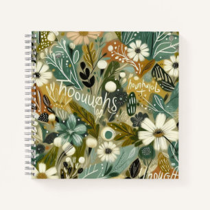 Field of Thoughts – Wild Botanical Collage Notebook
