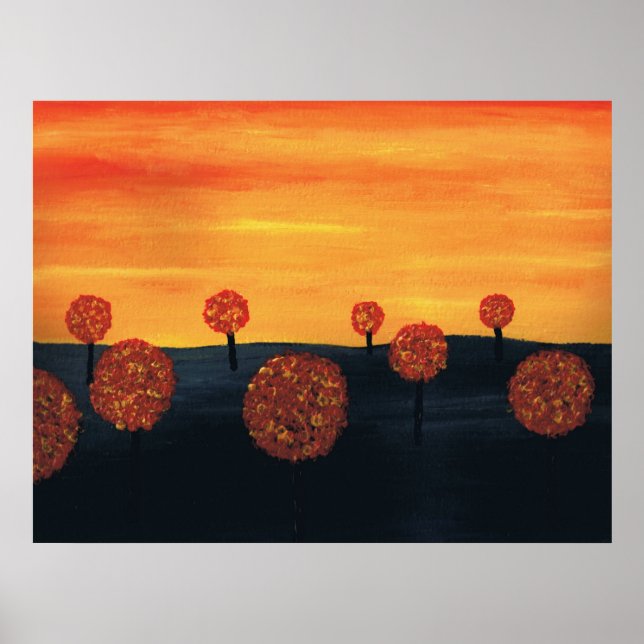 Field of Trees Poster (Front)