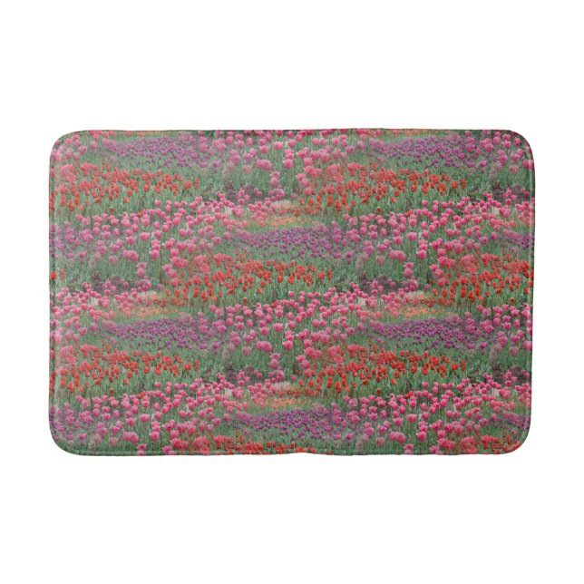 Field Of Tulips Bath Mat (Front)