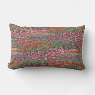 Field Of Tulips Lumbar Cushion