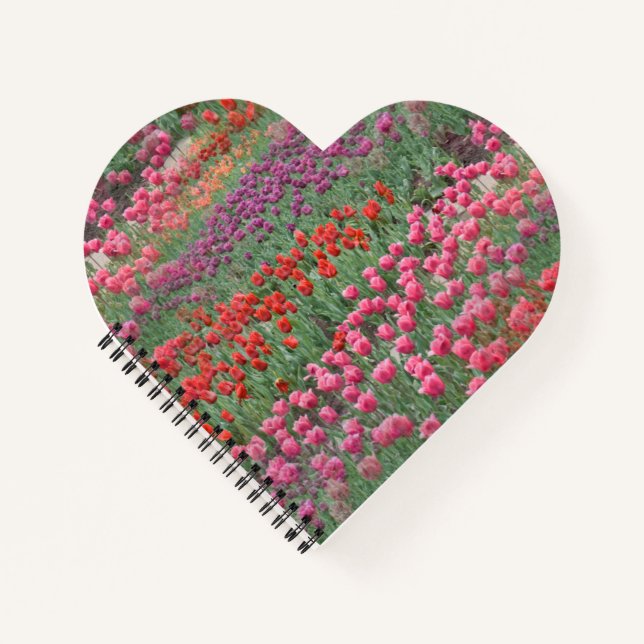 Field Of Tulips Notebook (Front)