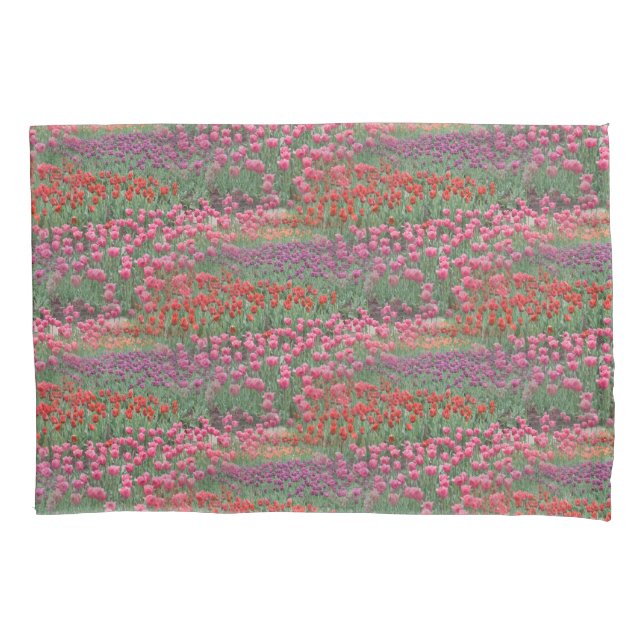 Field Of Tulips Pillowcase (Front)