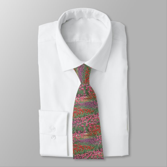 Field Of Tulips Tie (Tied)