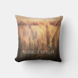 Field of Wheat Rustic Country Farmhouse Chic Cushion