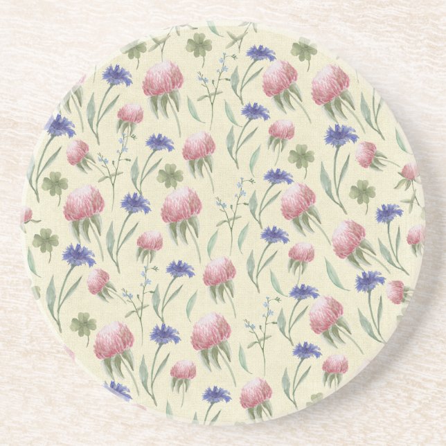 Field of wild flowers coaster (Front)