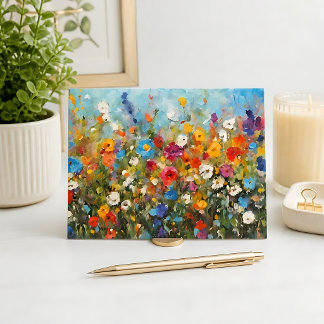 Field of Wildflowers Postcard