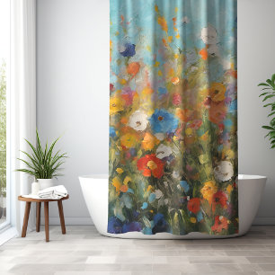 Field of Wildflowers Shower Curtain