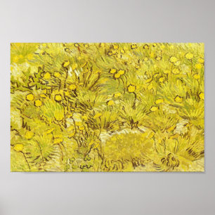 Field of Yellow Flowers, Vincent van Gogh Poster