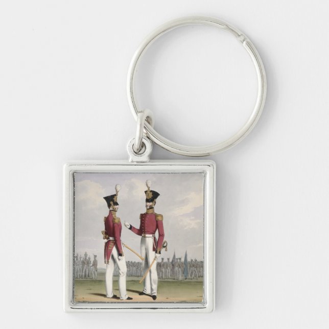 Field Officers of the Royal Marines, plate 2 from Key Ring (Front)