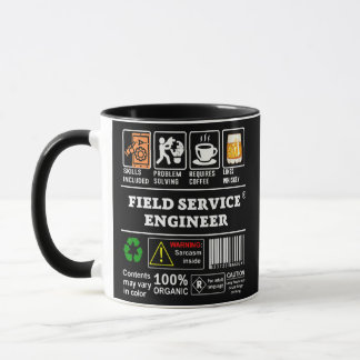 FIELD SERVICE ENGINEER Label Skills Solving Mug
