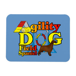 Field Spaniel Agility Magnet