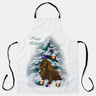 Field Spaniel Christmas Apron