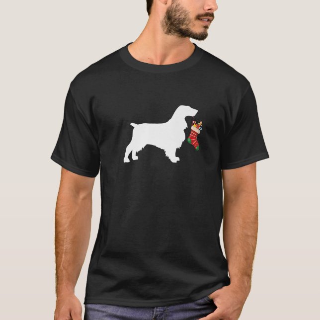 Field Spaniel Christmas Stocking Stuffer Dog T-Shirt (Front)