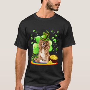 Field Spaniel Dog St Patricks Day T-Shirt