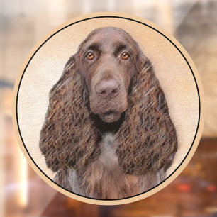 Field Spaniel Painting - Cute Original Dog Art