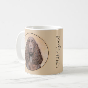 Field Spaniel Painting - Cute Original Dog Art Coffee Mug