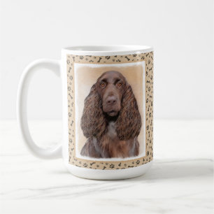 Field Spaniel Painting - Cute Original Dog Art Coffee Mug