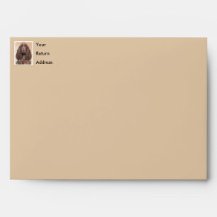 Field Spaniel Painting - Cute Original Dog Art Envelope