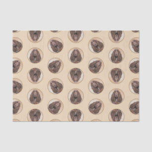 Field Spaniel Painting Roan Cute Original Dog Art Tissue Paper