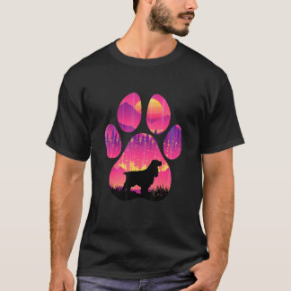 Field Spaniel Paw Mom Dad Dog  Women Men T-Shirt