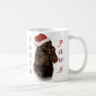 Field Spaniel Santa Paws Coffee Mug