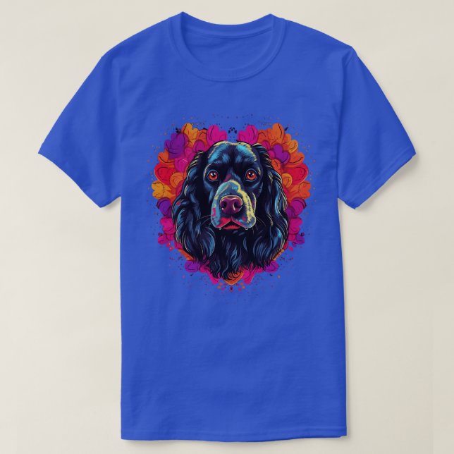 Field Spaniel Valentine Day T-Shirt (Design Front)