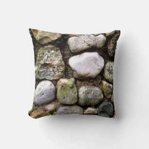 Field Stone, rocks, distressed stone, rustic stone Cushion